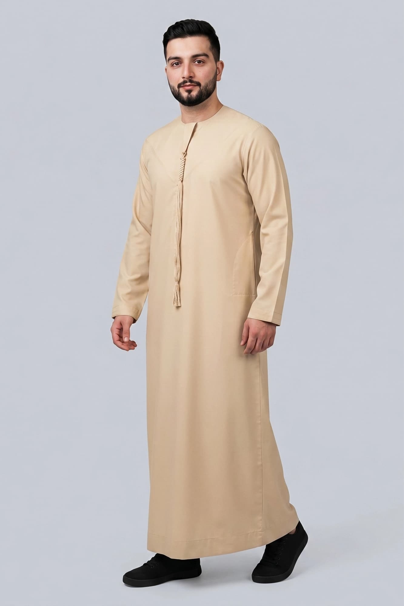 Spring Beige Emirati Thobe – China Wool