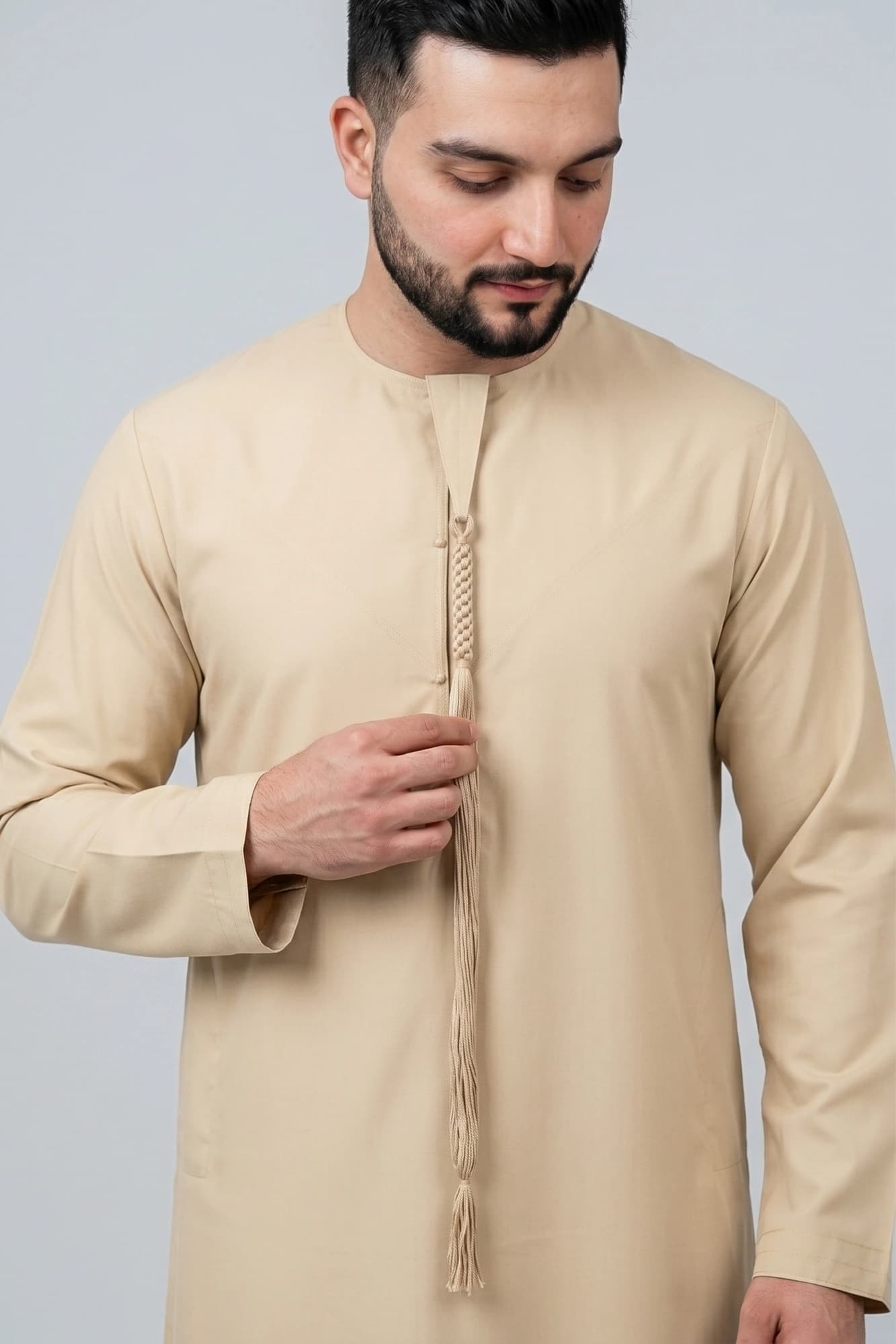 Spring Beige Emirati Thobe – China Wool