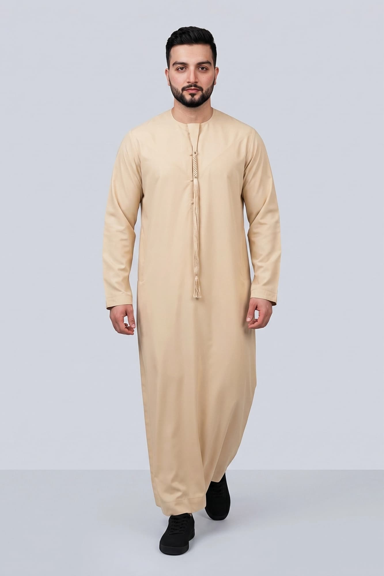Spring Beige Emirati Thobe – China Wool