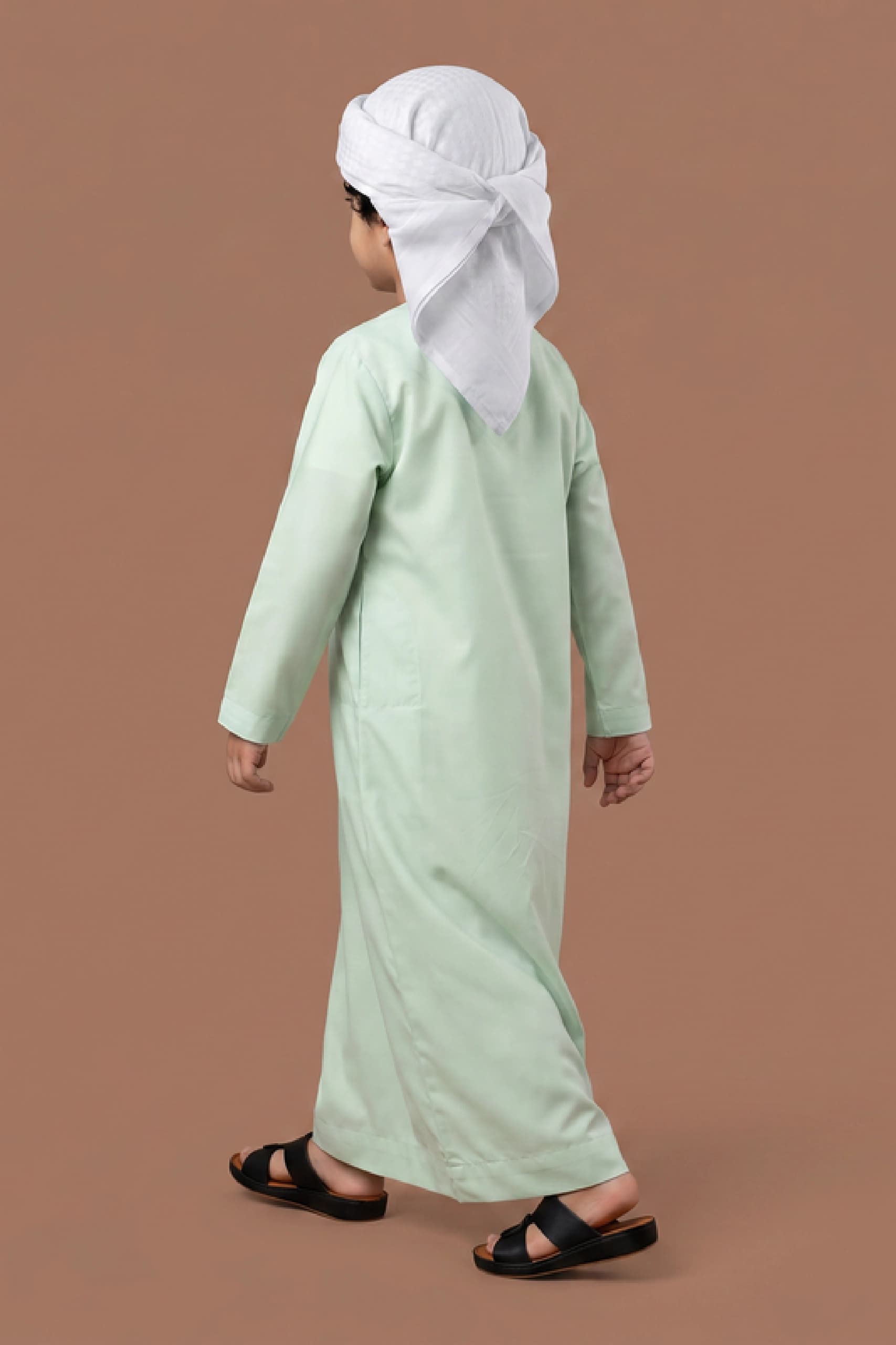 Tender Pastel Green Kids Thobe