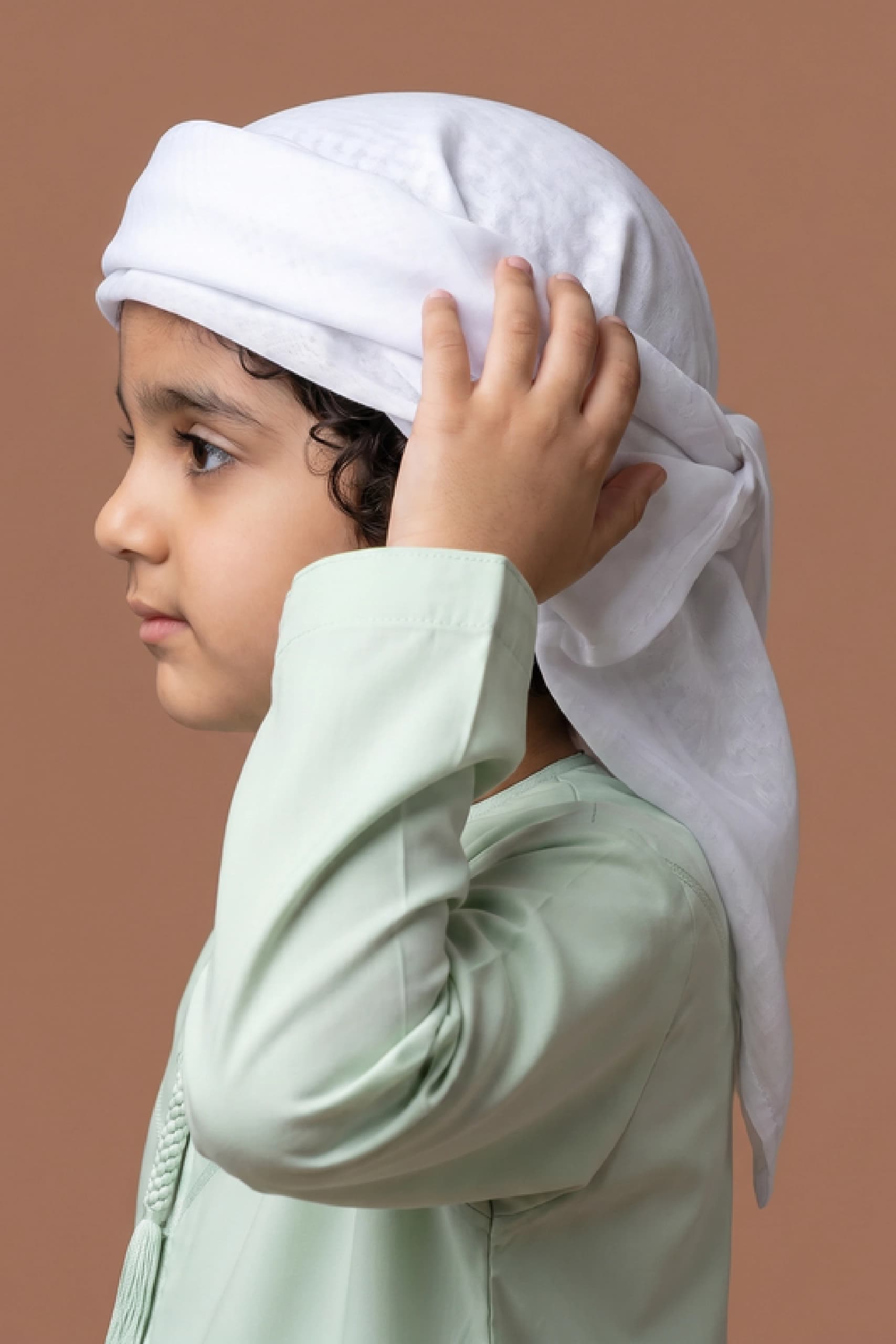 Tender Pastel Green Kids Thobe