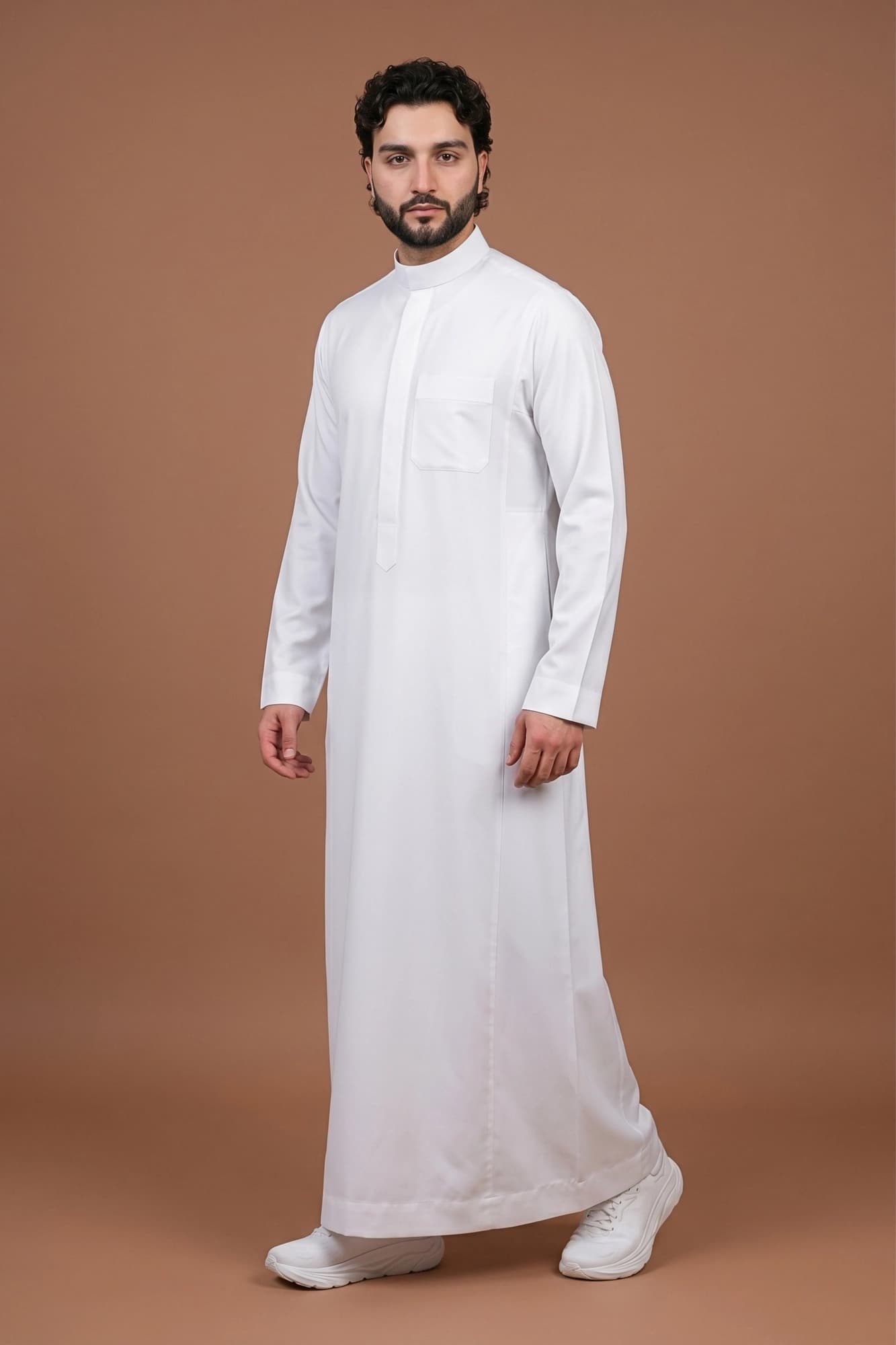 White Saudi Thobe - China Wool