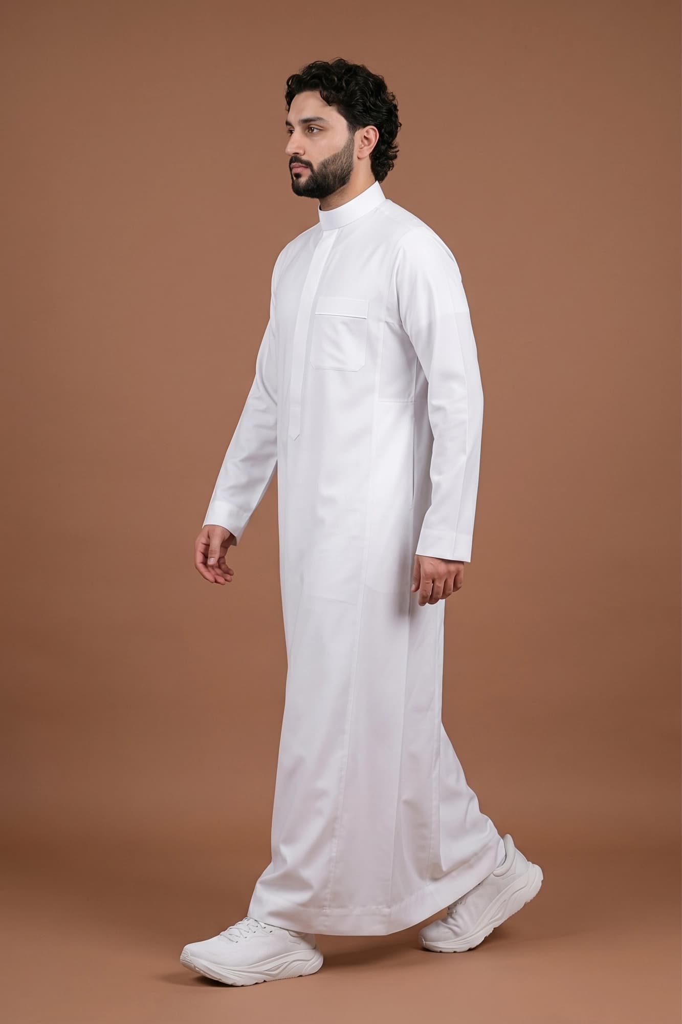 White Saudi Thobe - China Wool