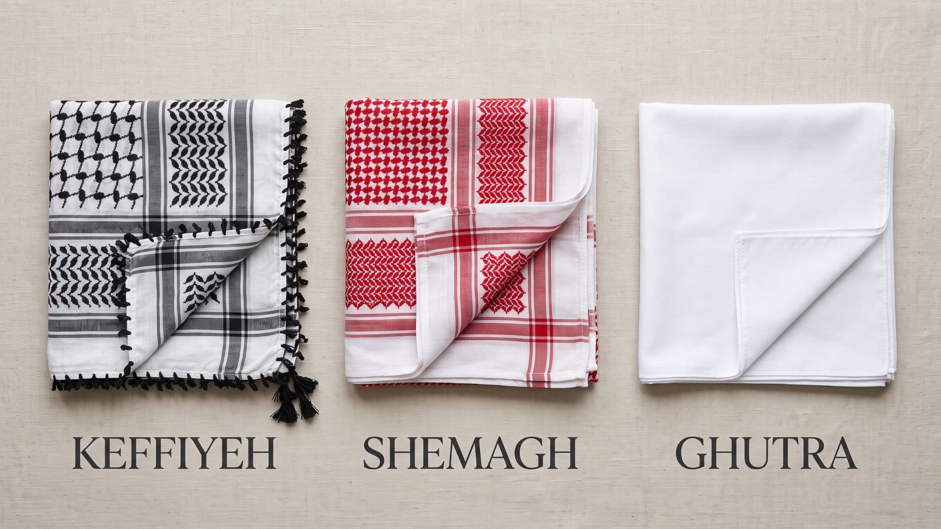 Difference Between Keffiyeh, Shemagh, and Ghutra